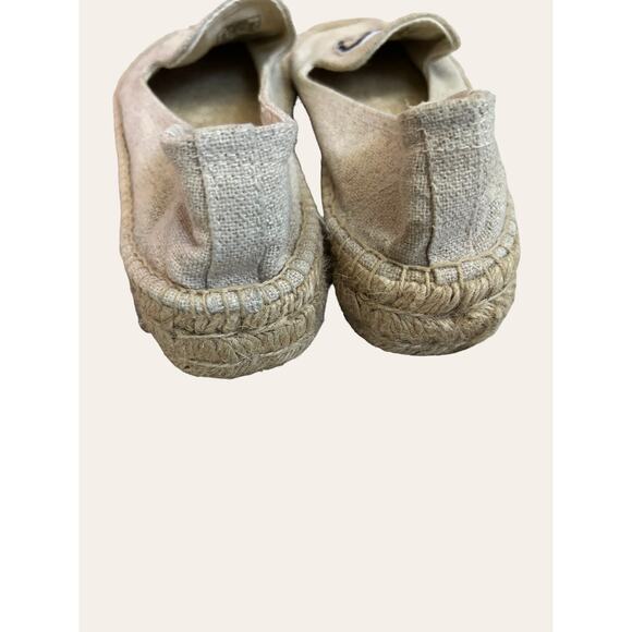 Soludos French Bulldog Canvas Espadrilles Platform Slip On Shoes Size 10 - Picture 7 of 9